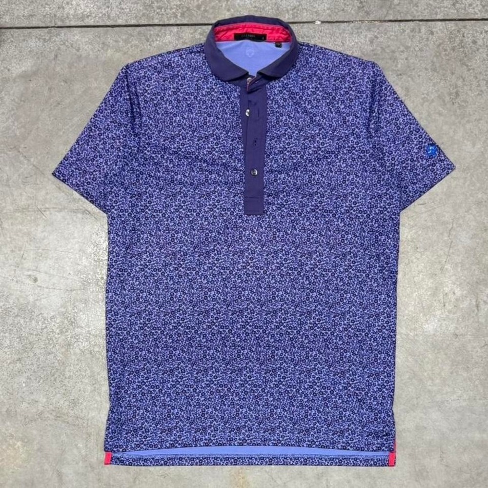 Greyson Men's Performance Golf Polo Floral Pattern Sz Small